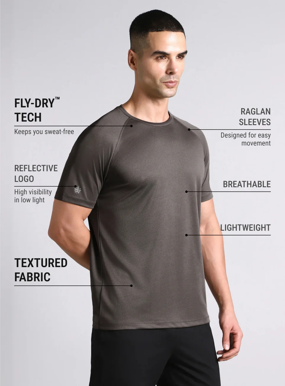 Men's Grey Speed Up T-shirt - Image 5