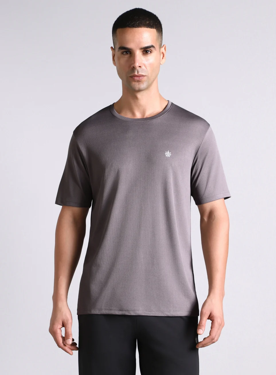Men's Grey Train All FLY-DRY T-shirt - Image 4