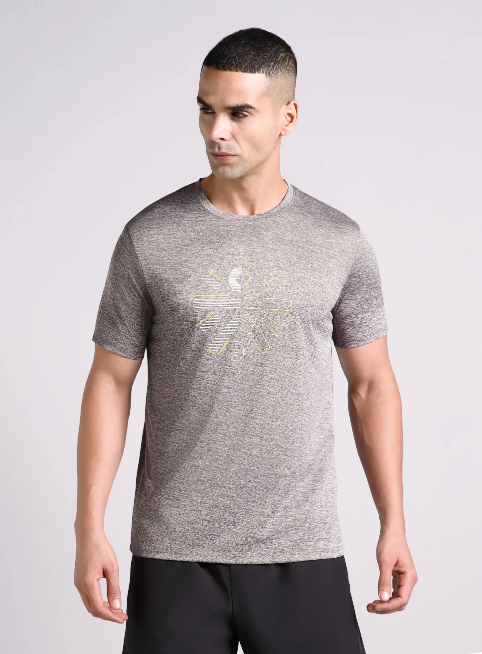 Men's Grey Training Essential T-shirt - Image 4