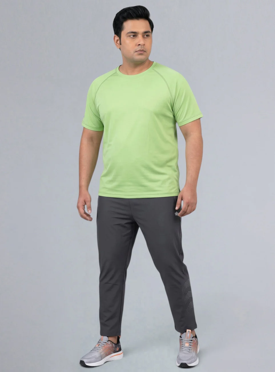 Men's Grey Ultimate Running Plus Size Trackpants - Image 3