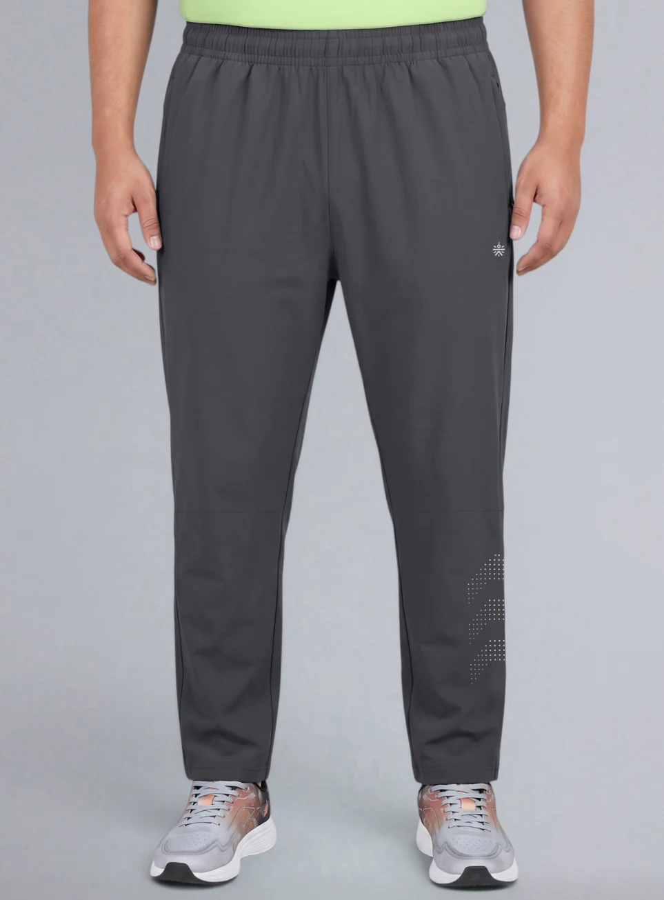 Men's Grey Ultimate Running Plus Size Trackpants - Image 4