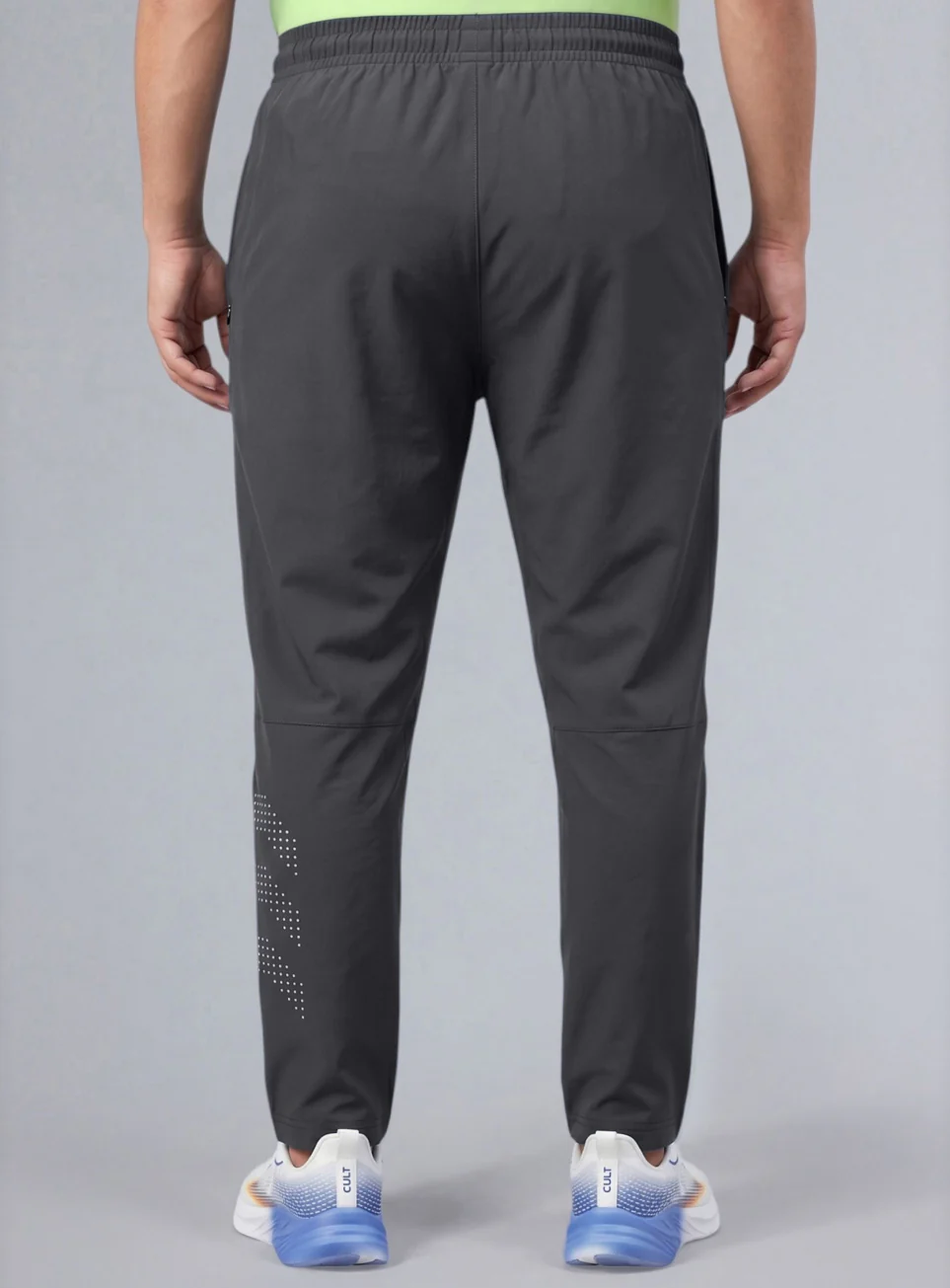 Men's Grey Ultimate Running Plus Size Trackpants - Image 6