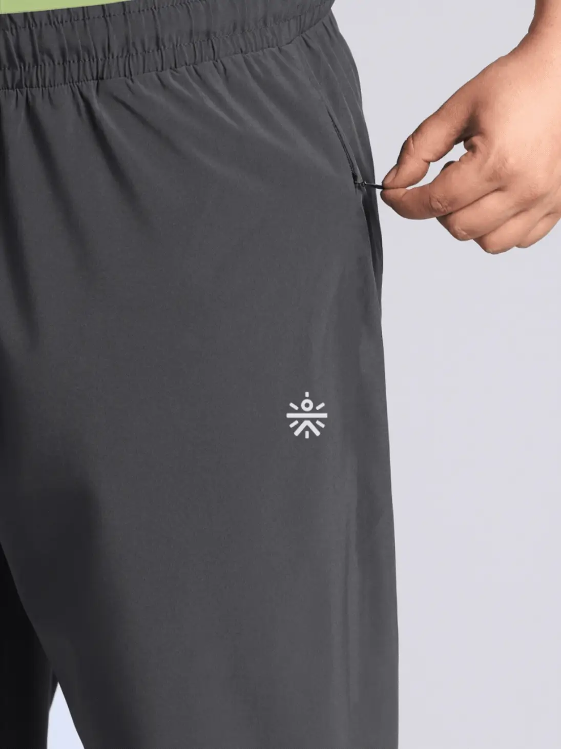 Men's Grey Ultimate Running Plus Size Trackpants - Image 7