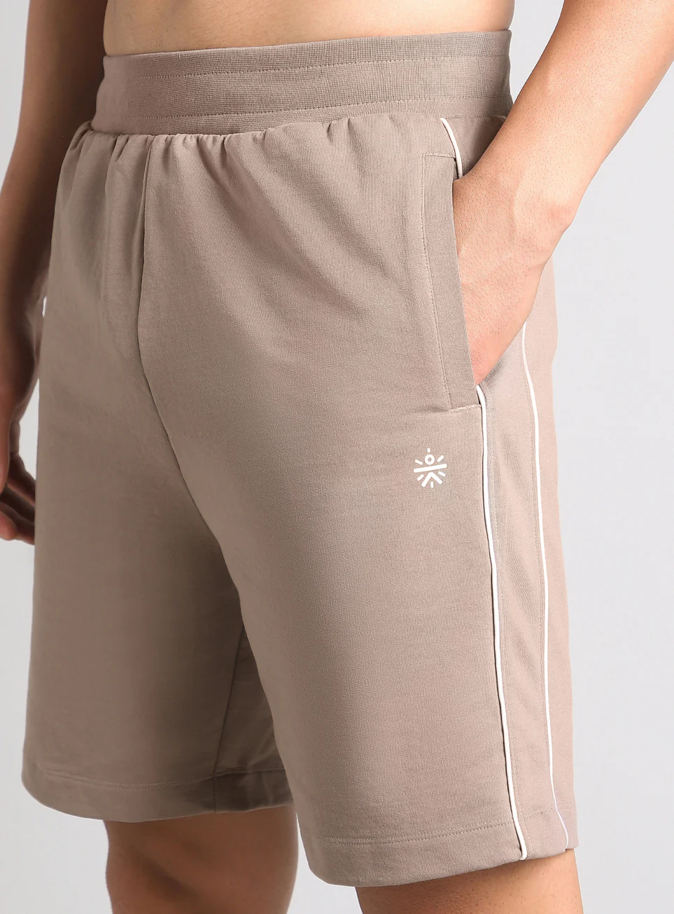 Men's Khaki Edge Line Training Shorts - Image 7