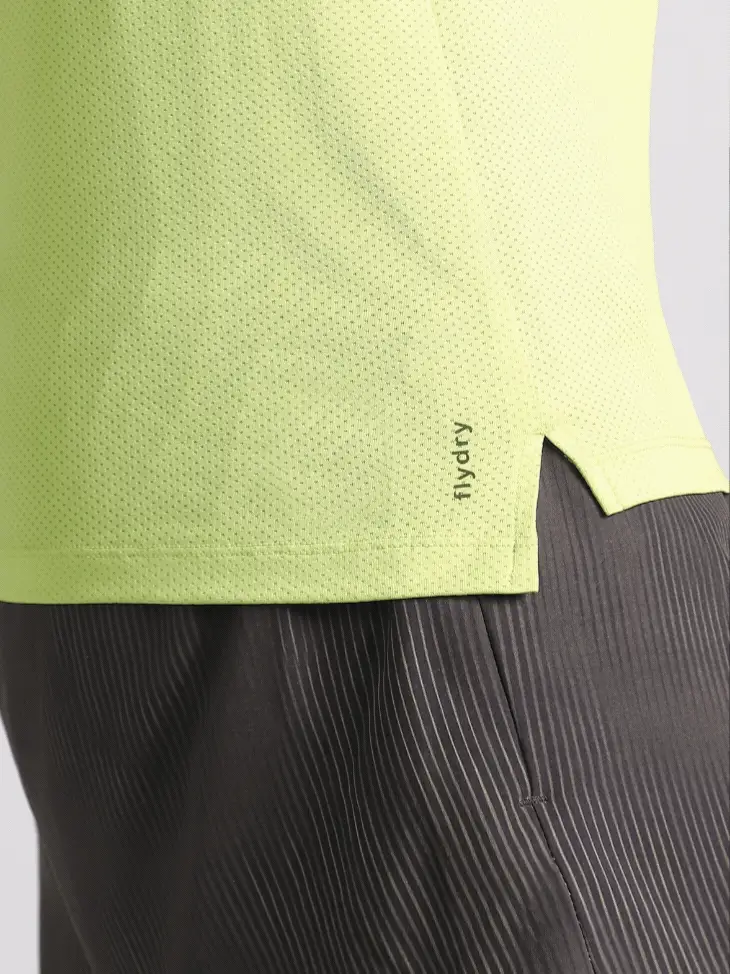 Men's Lime Cult Strider Running Tank - Image 8