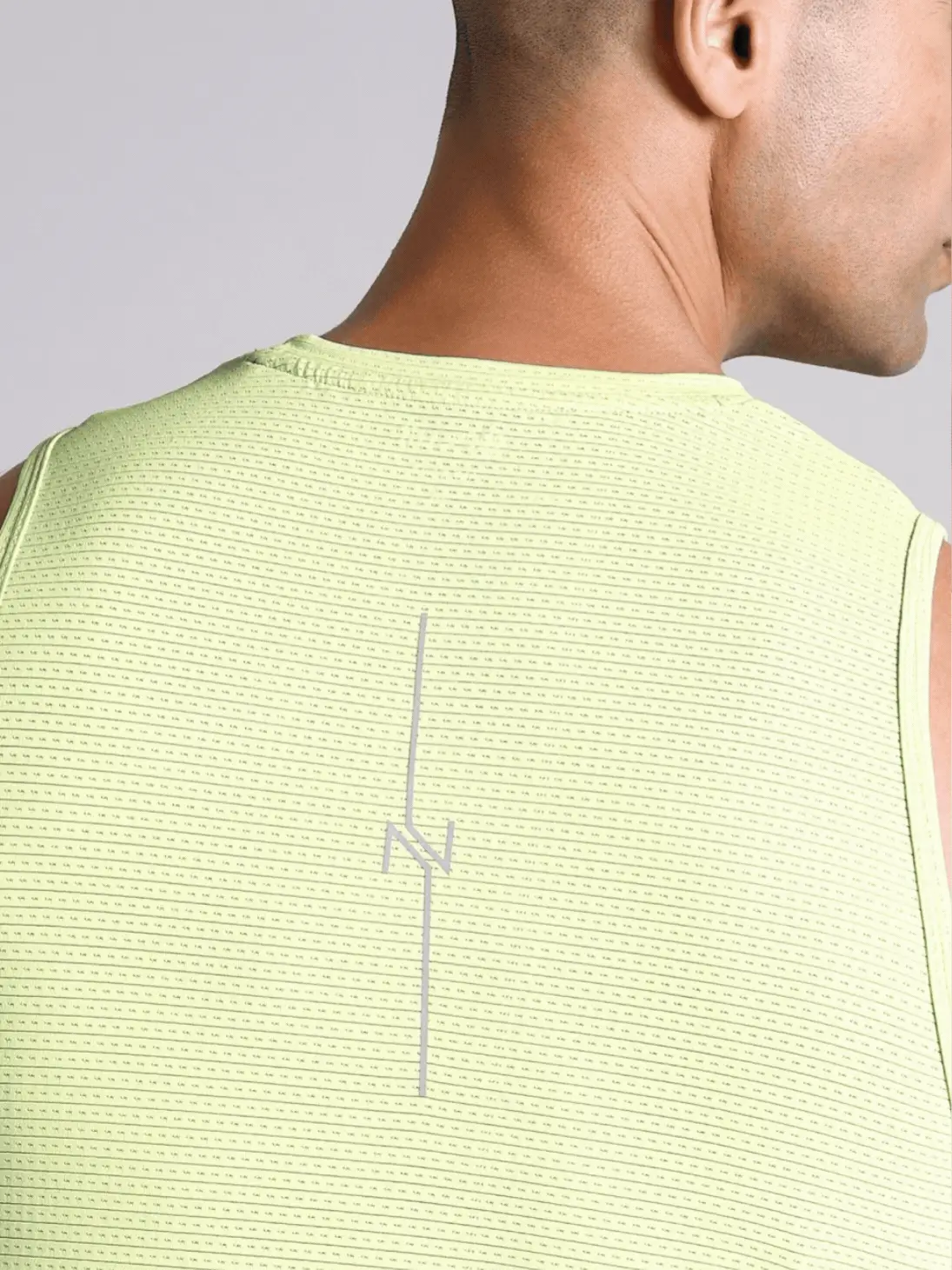 Men's Lime Everyday Runner's Tank - Image 8