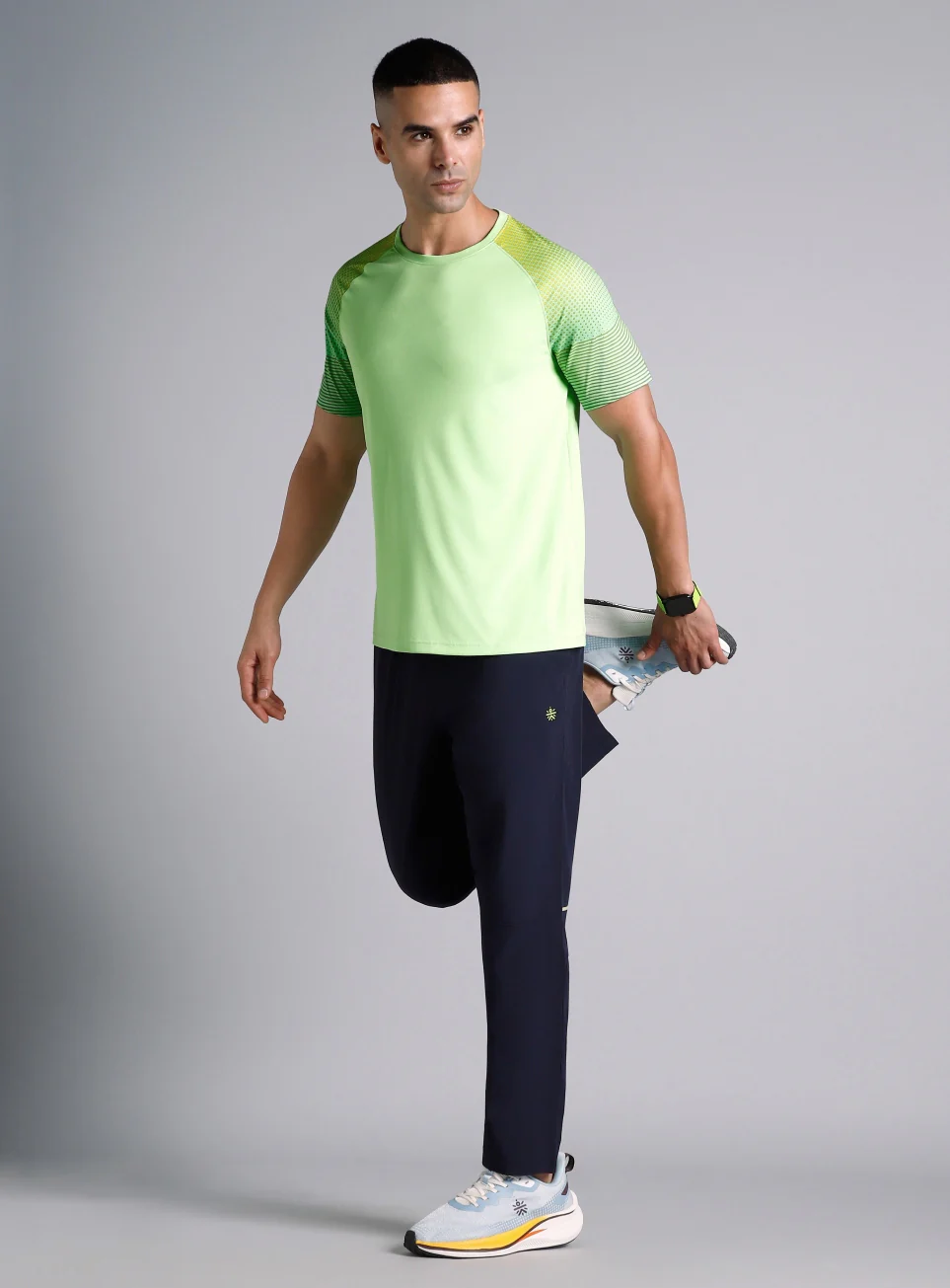 Men's Lime Pop Up Training Essential T-shirt - Image 2