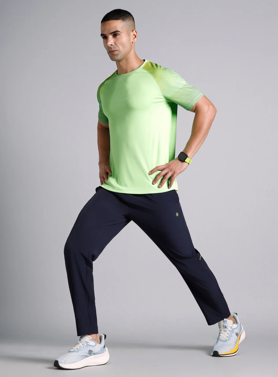 Men's Lime Pop Up Training Essential T-shirt - Image 3