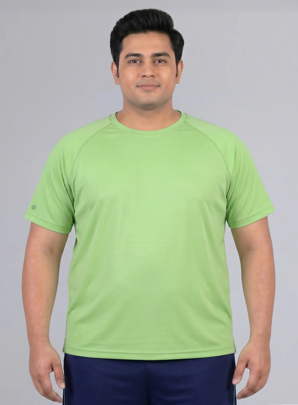 Men's Lime Ultimate Running Plus Size Regular Fit T-shirt - Image 4