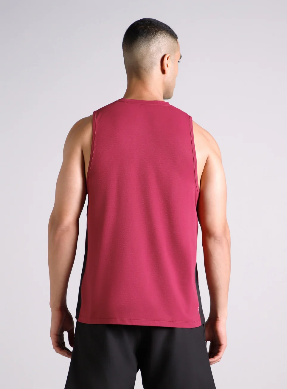 Men's Maroon Pop up Training tank - Image 6