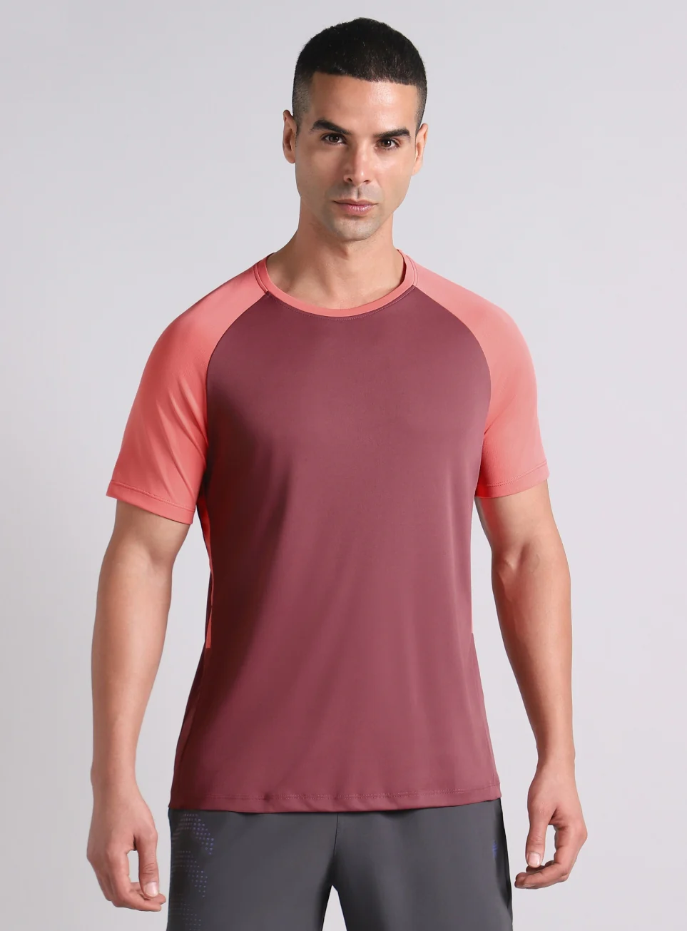 Men's Maroon Power Up Training T-shirt - Image 4