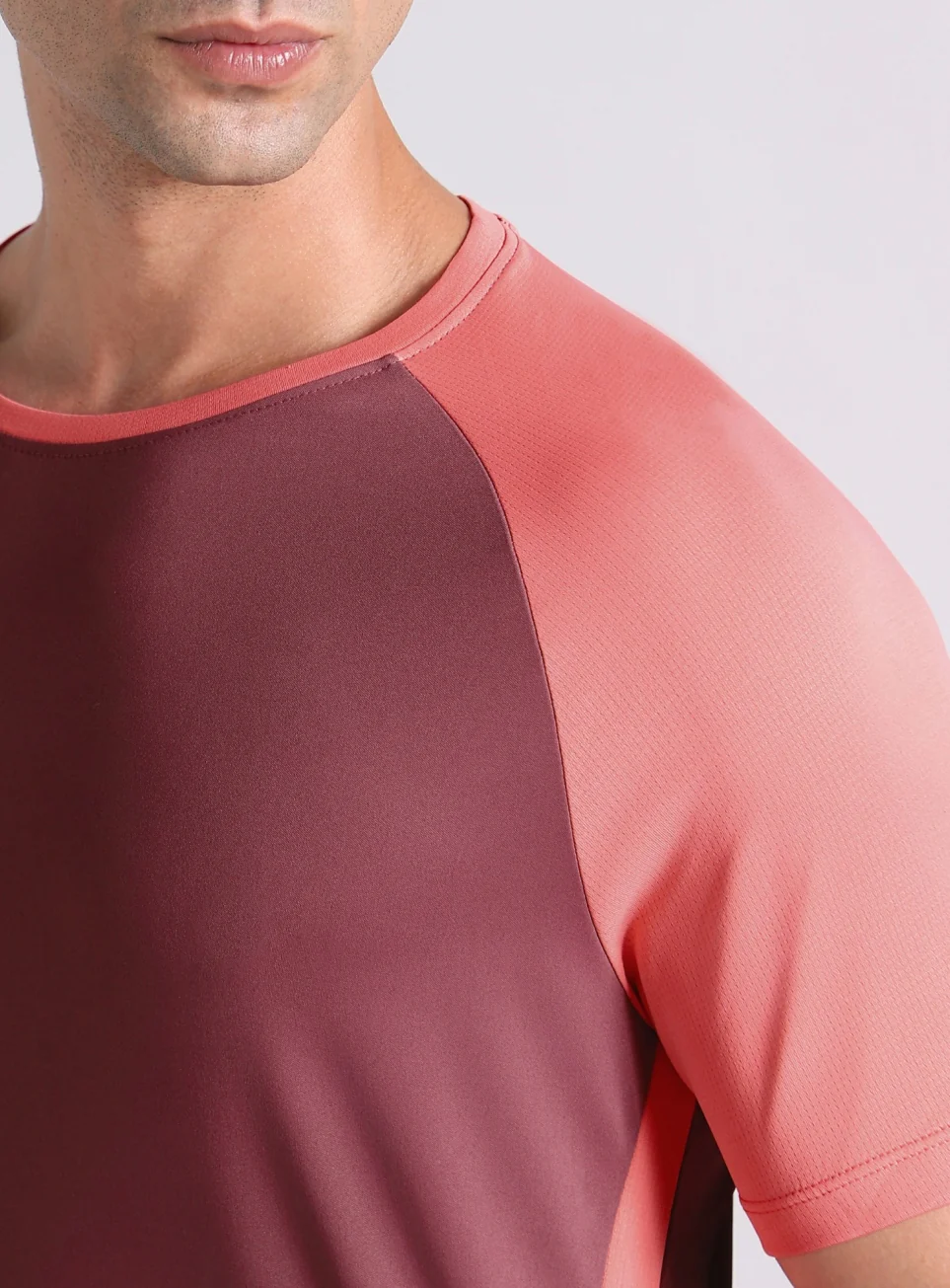 Men's Maroon Power Up Training T-shirt - Image 7