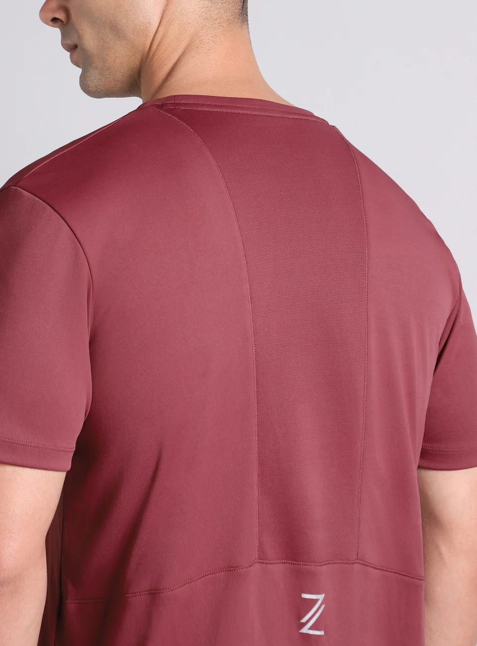 Men's Maroon Runner's Essential Trail Run T-shirt - Image 10