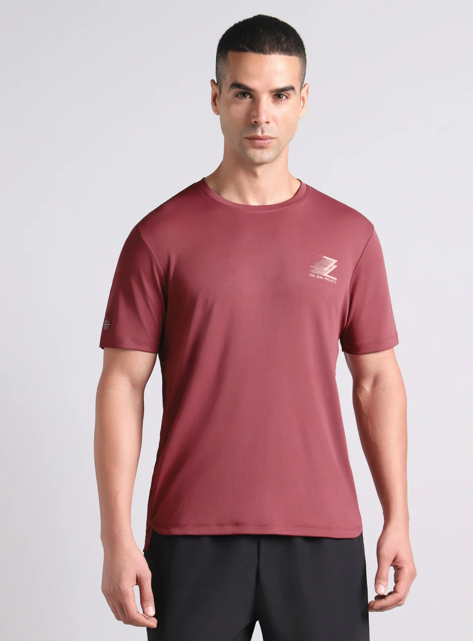Men's Maroon Runner's Essential Trail Run T-shirt - Image 4
