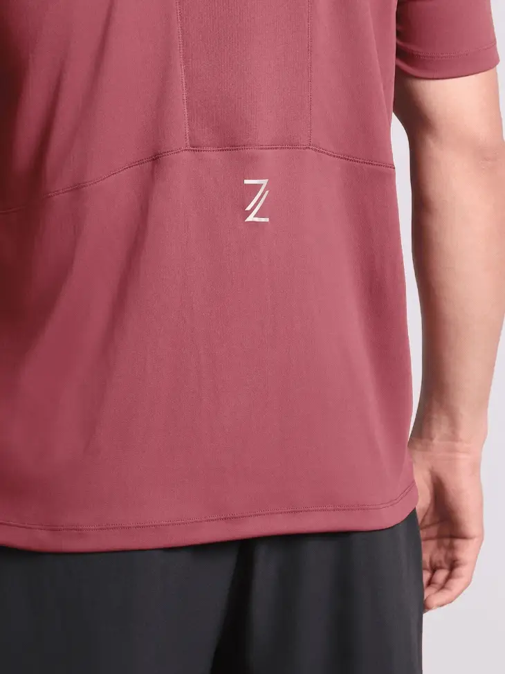 Men's Maroon Runner's Essential Trail Run T-shirt - Image 9
