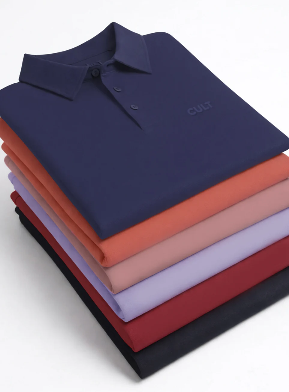 Men's Maroon Soft Form Classic Polo T-shirt - Image 9