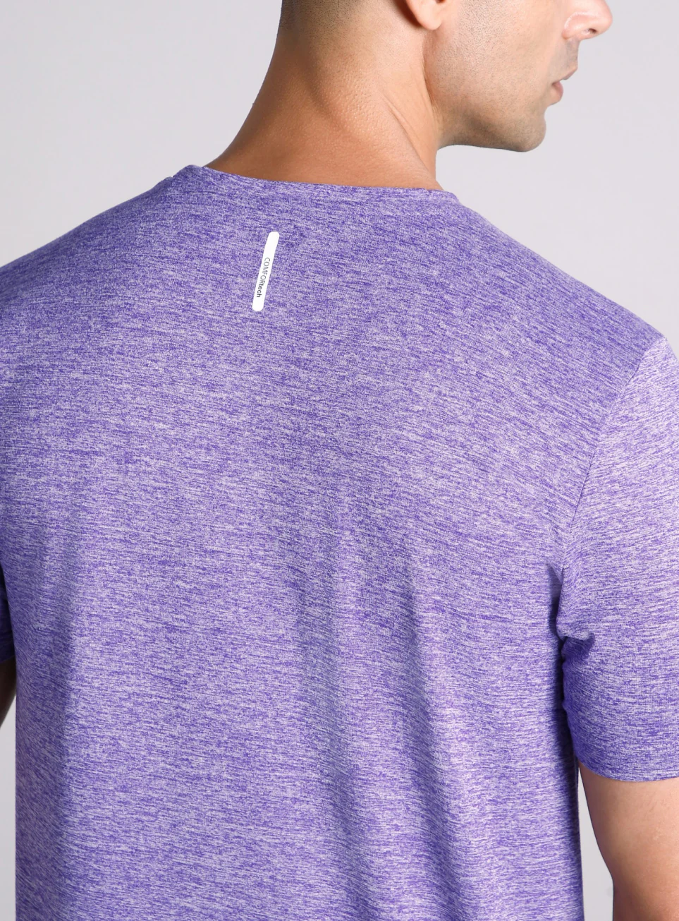 Men's Move All Day Purple Comfortech T-shirt - Image 8