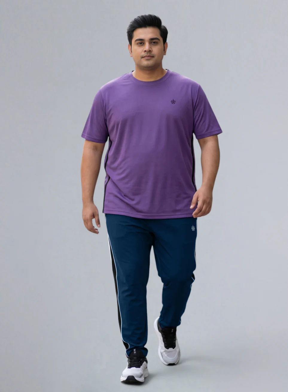 Men's Navy All Format Training Plus Size Trackpants - Image 3