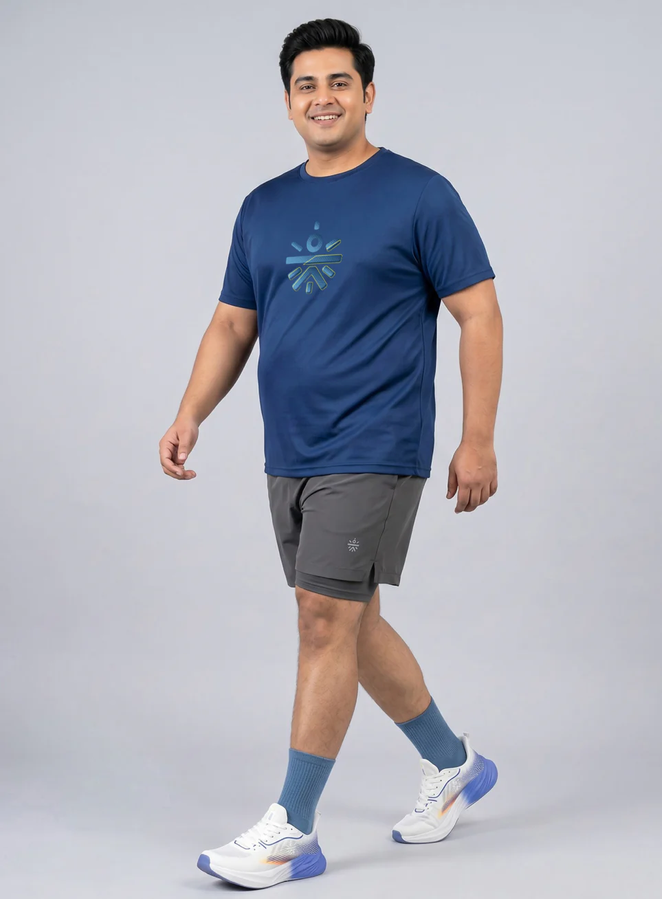 Men's Navy Cult Training Essential Plus Size T-shirt - Image 3