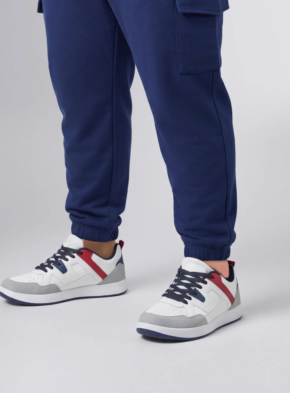 Men's Navy Move All Day Plus Size Cargo Joggers - Image 8