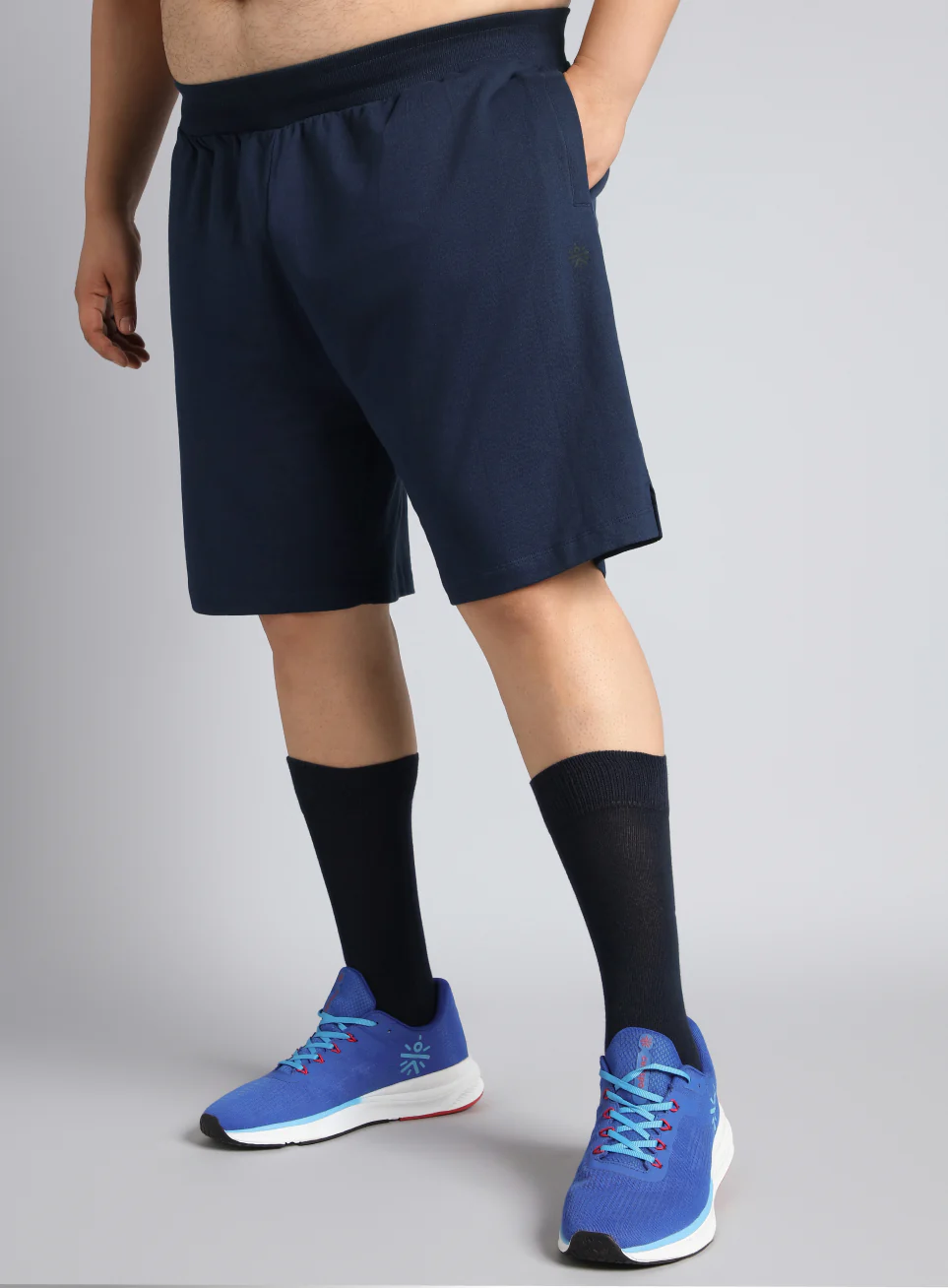Men's Navy Plus Size Training Essential Shorts