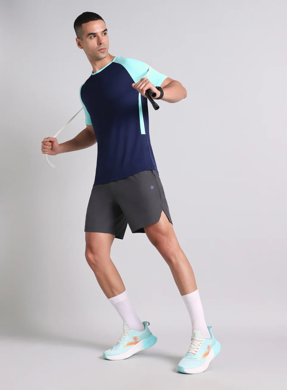 Men's Navy Power Up Training T-shirt - Image 2
