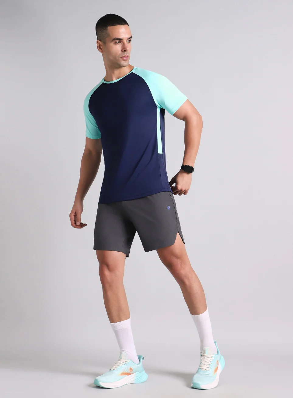 Men's Navy Power Up Training T-shirt - Image 3