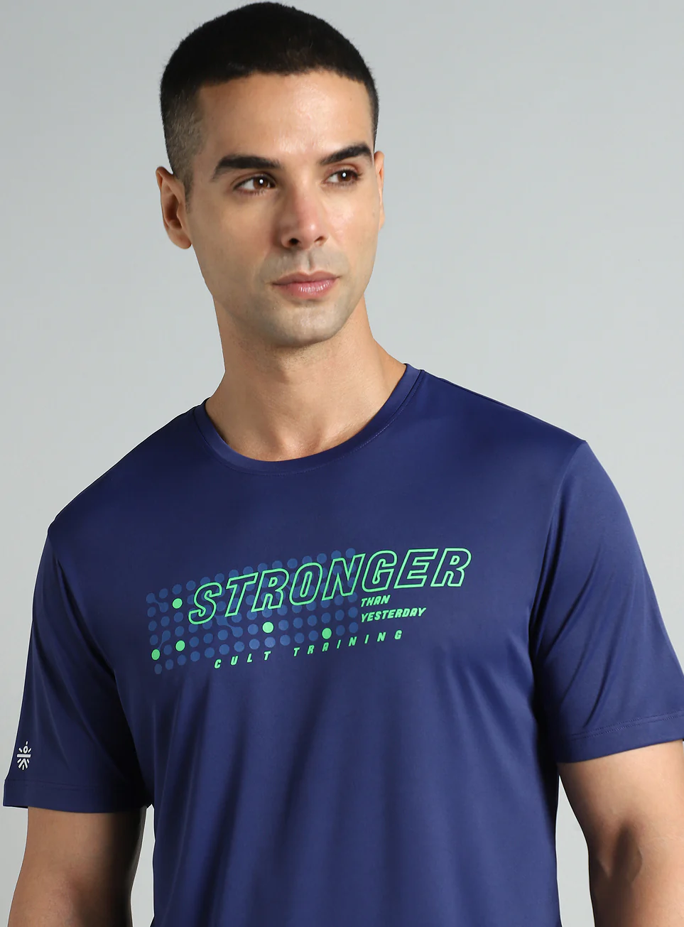 Men's Navy Train Stronger T-shirt - Image 7