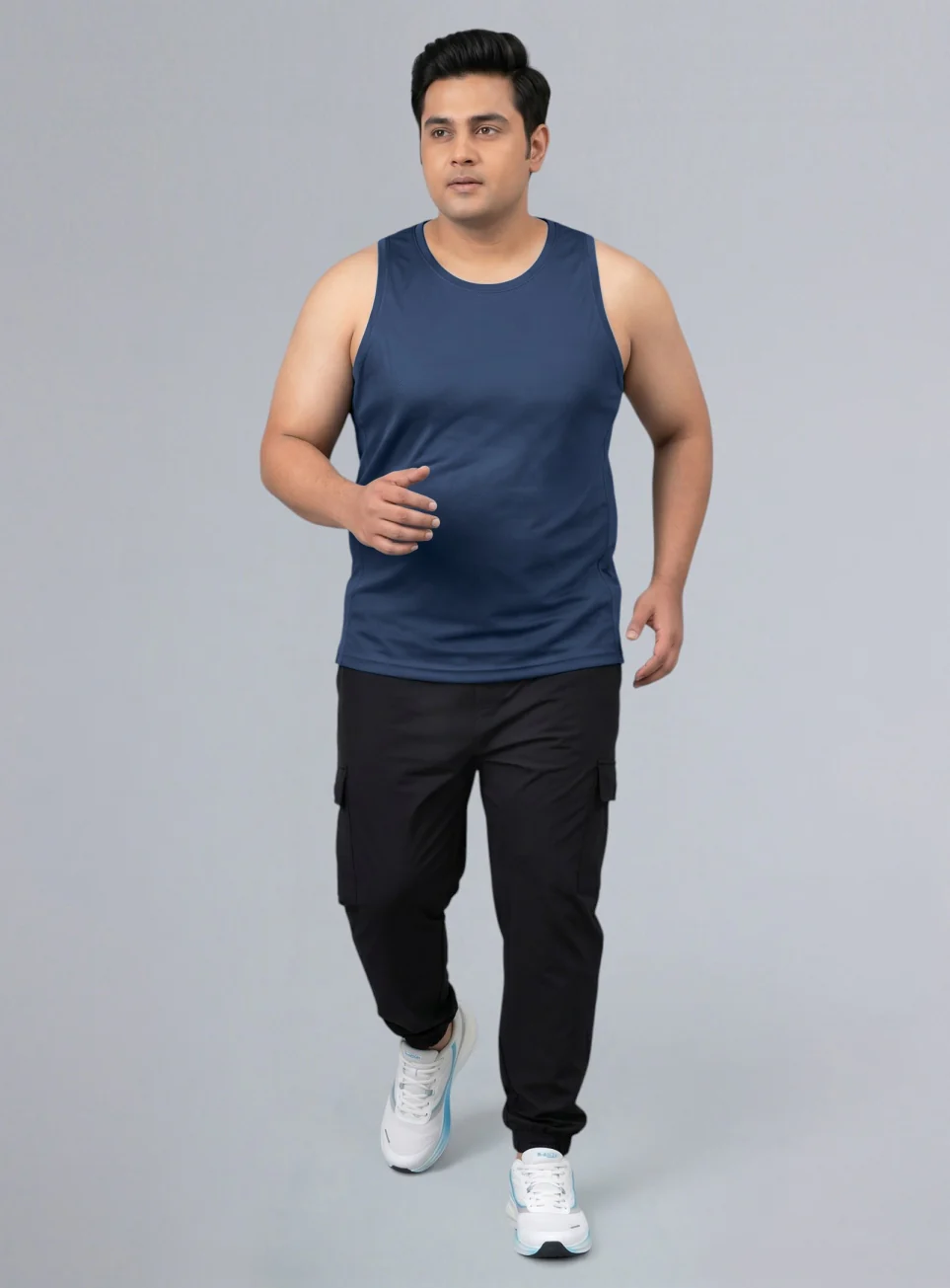 Men's Navy Training Essential Plus Size Tank - Image 3