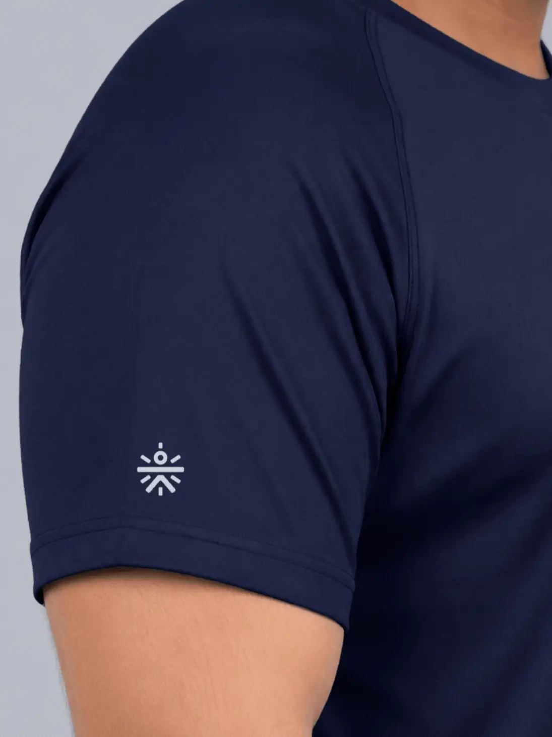 Men's Navy Ultimate Running Plus Size Regular Fit T-shirt - Image 7