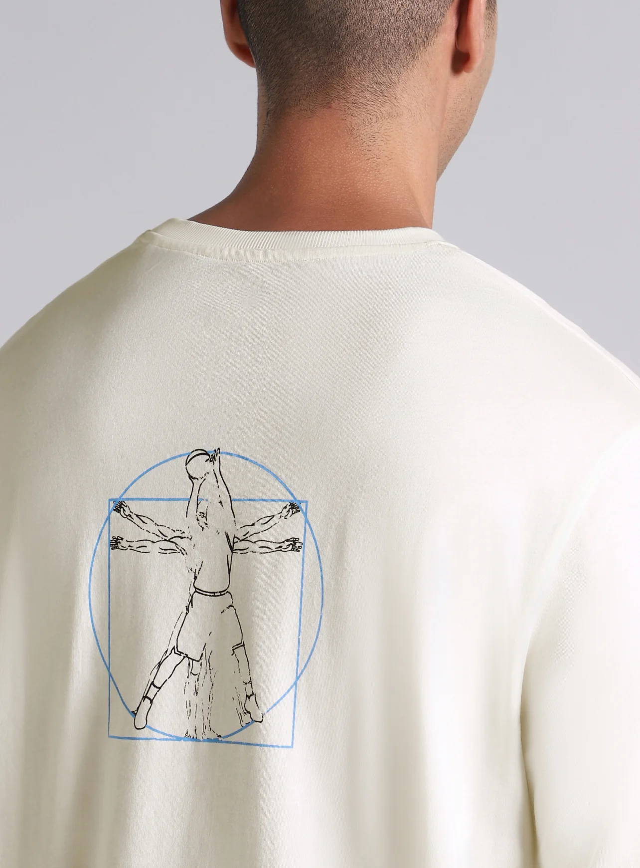 Men's Off-White V-man Relaxed Fit Full Sleeve T-shirt - Image 9
