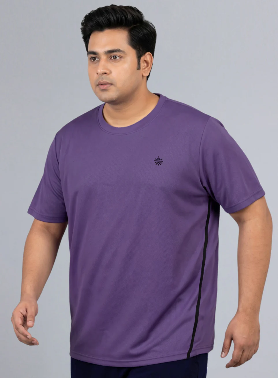 Men's Purple All Format Training Plus Size T-shirt