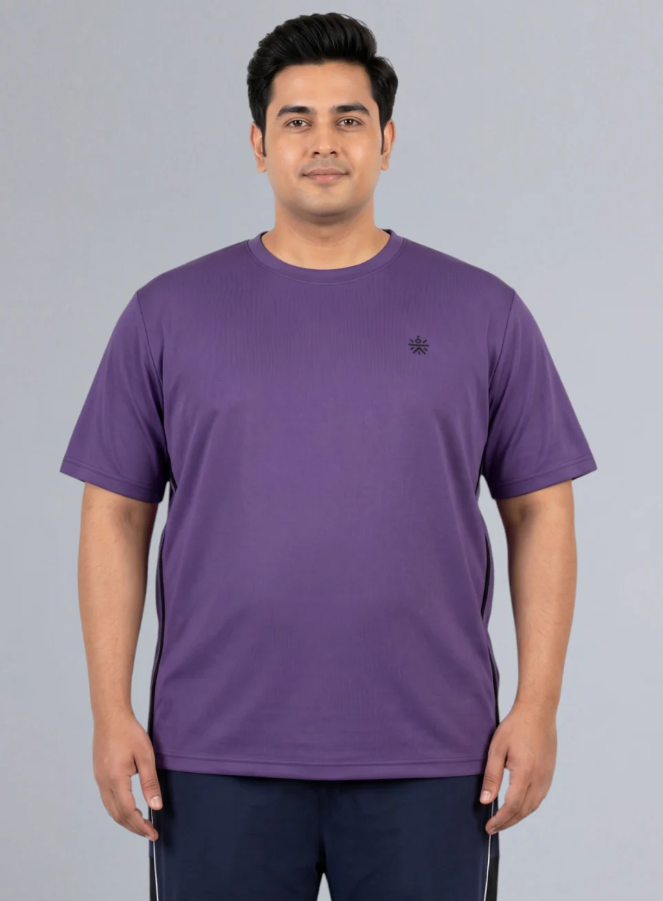 Men's Purple All Format Training Plus Size T-shirt - Image 4