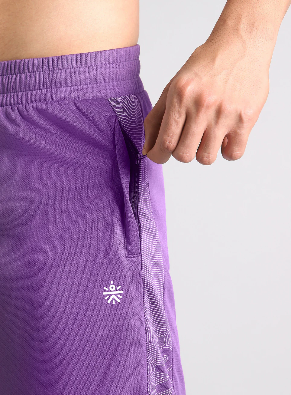 Men's Purple Power Move Training Shorts - Image 7