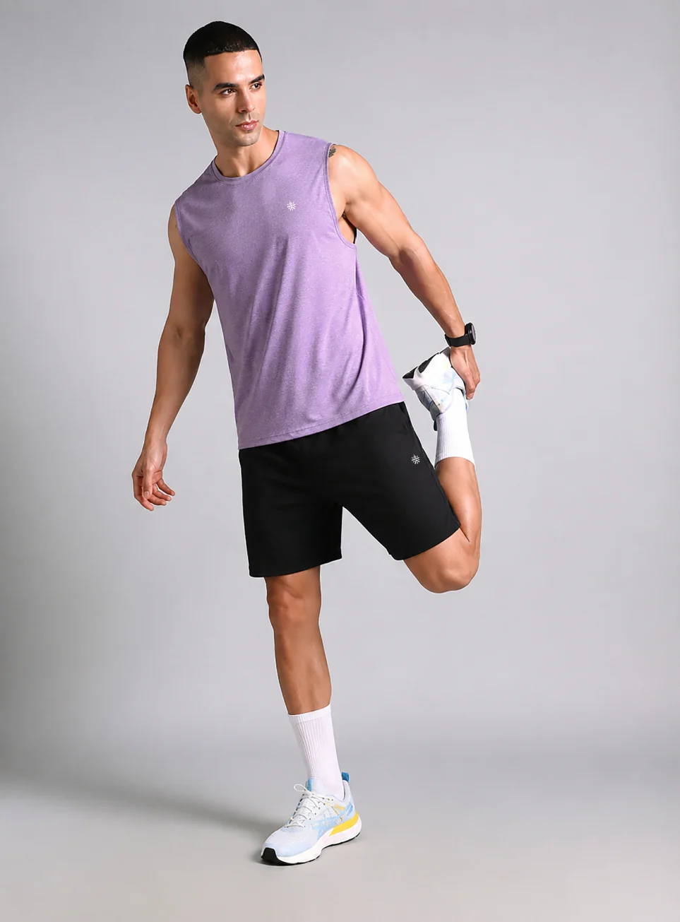 Men's Purple Training Essential COMFORtech Tank - Image 2