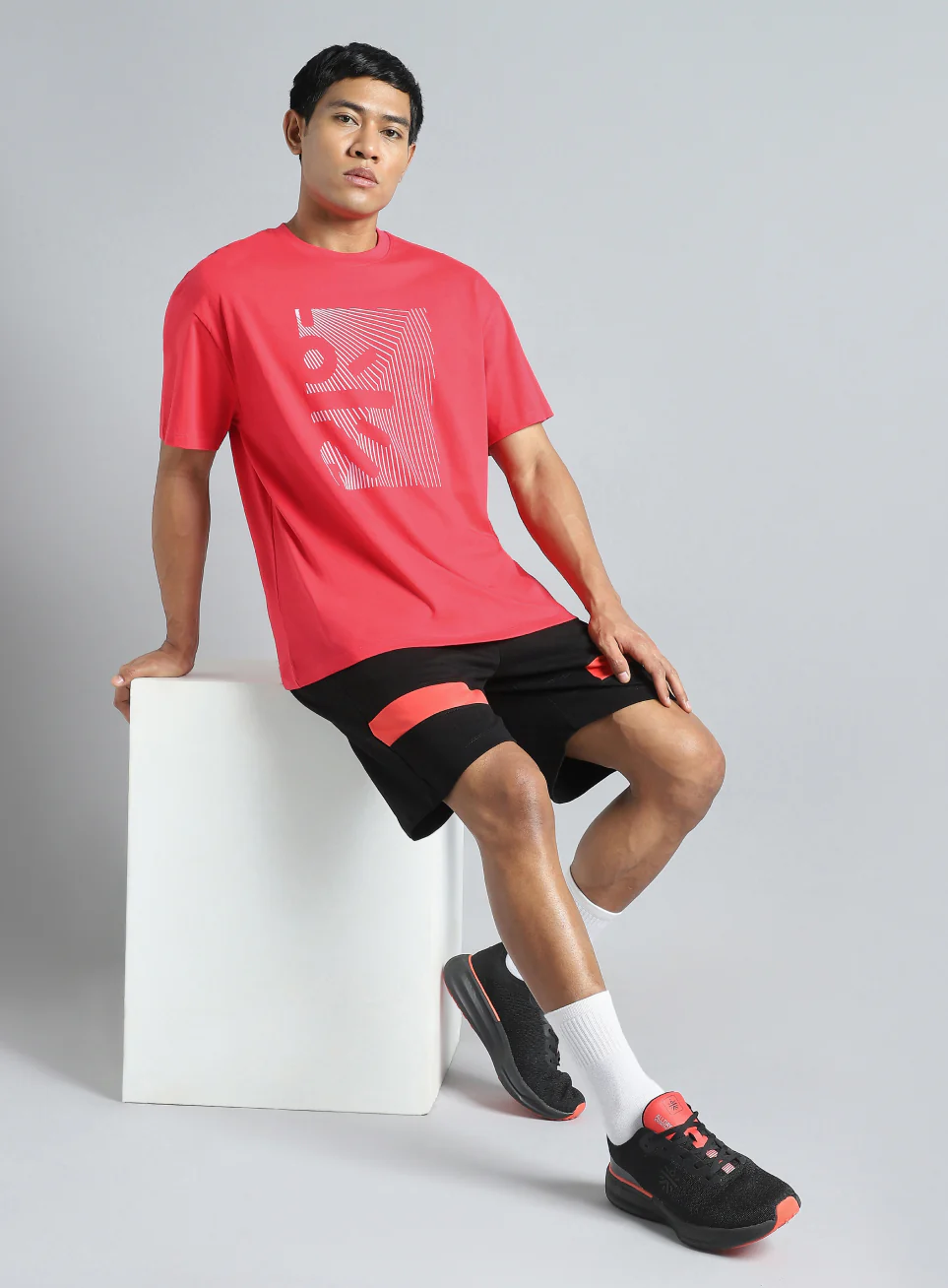 Men's Red Cult Branding Graphic T-shirt - Image 2