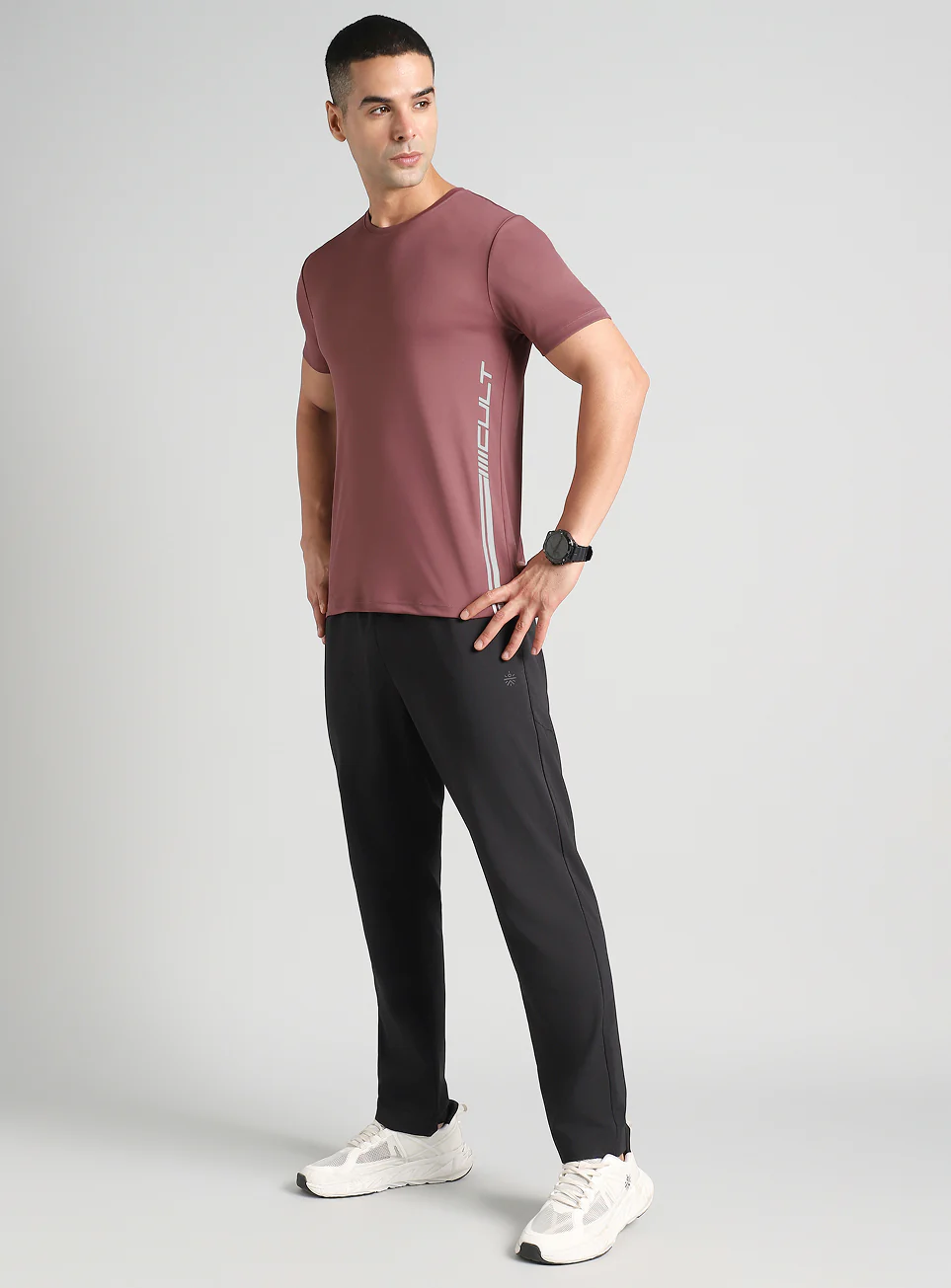 Men's Red Warm Up Training T-shirt - Image 2