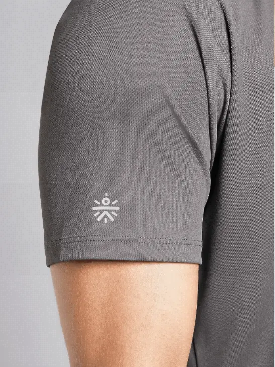 Men's Runner's Dark Grey Essential T-shirt - Image 7