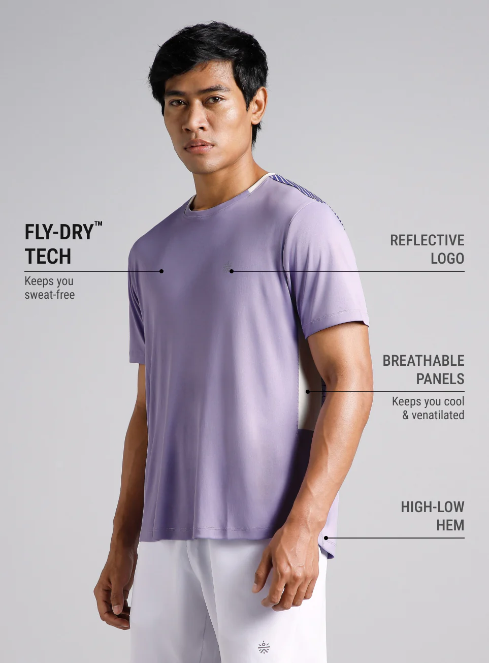 Men's Runner's Purple Flex Tee - Image 5