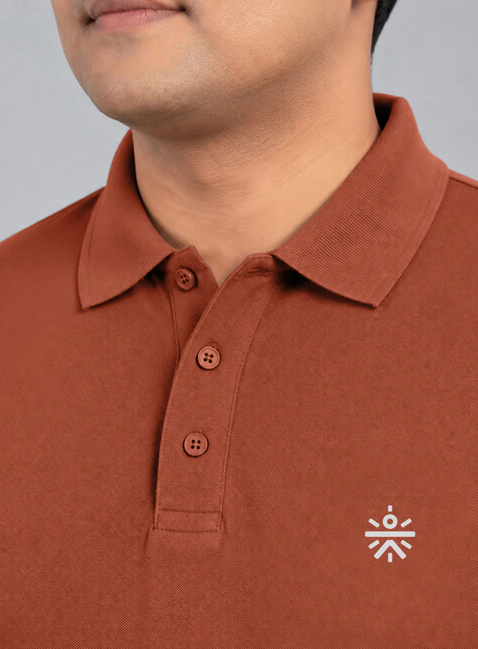 Men's Rust All Day Play Plus Size Polo T-shirt - Image 7