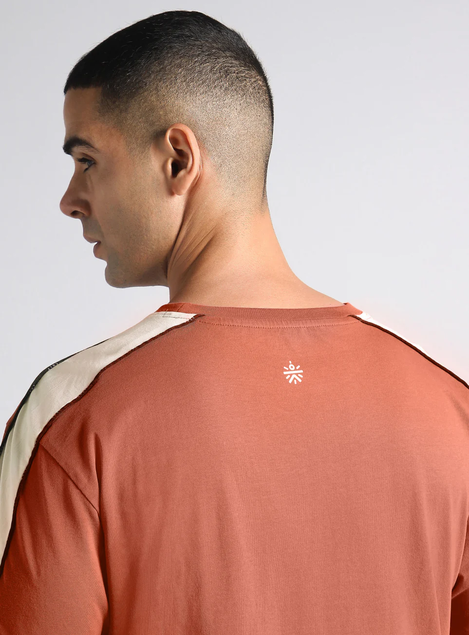 Men's Rust Rest Mode Relaxed Fit T-shirt - Image 8