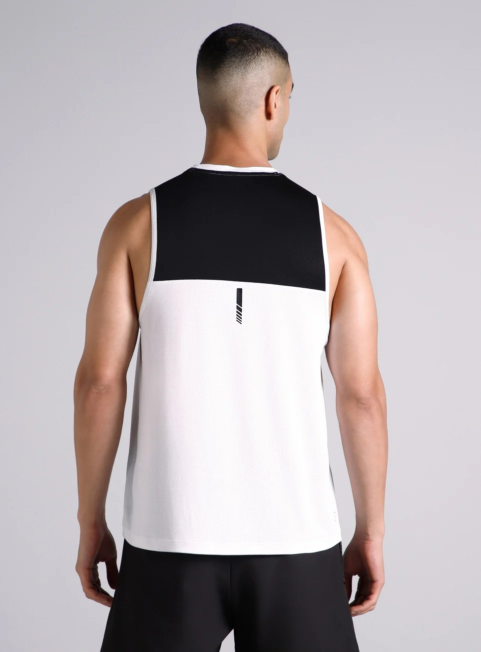 Men's White Train All Day Tank - Image 6