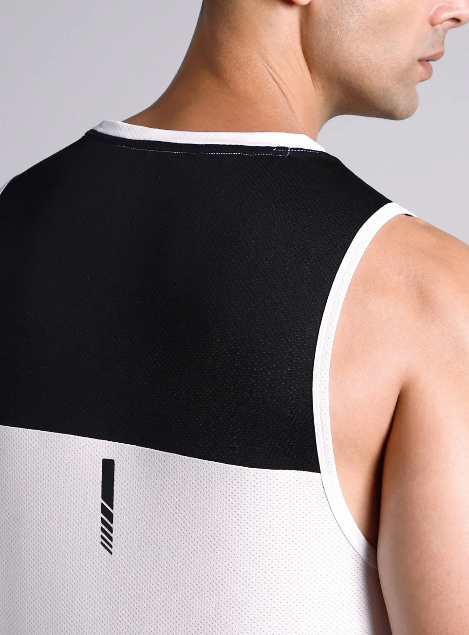 Men's White Train All Day Tank - Image 8