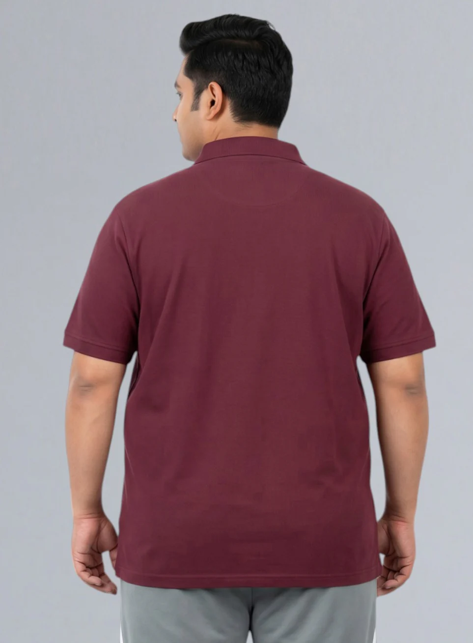 Men's Wine All Day Play Plus Size Polo T-shirt - Image 6