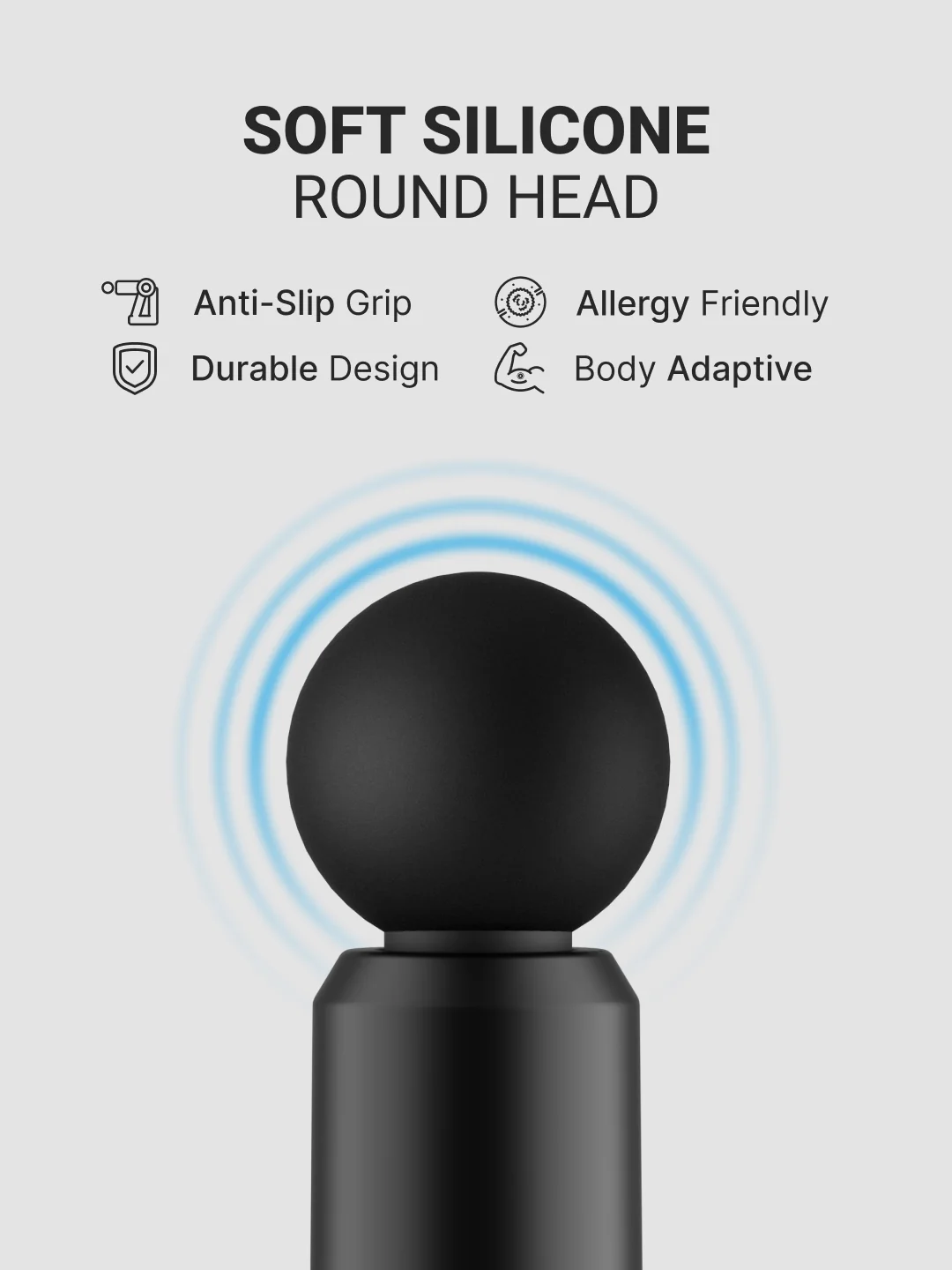 Cult Nitro, Full Body Professional Gun Massager, BLDC Motor, Rotatable Arm, QuietMotion Tech, 4 Interchangeable heads, 5 Speed levels, Silicone head, premium bag. - Image 7