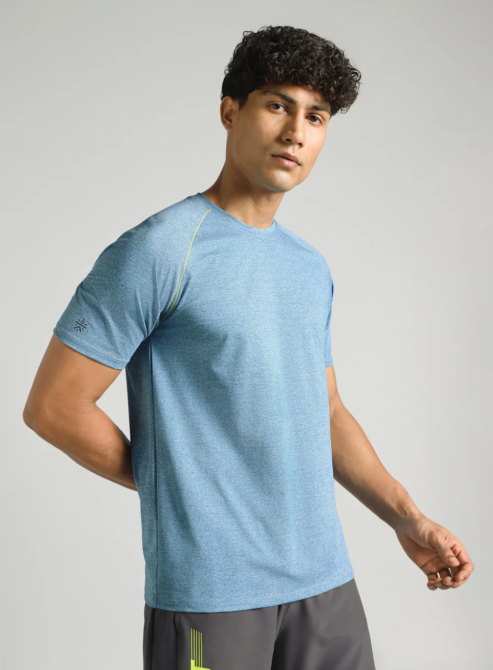 Men's Blue Training Sculpted T-shirt