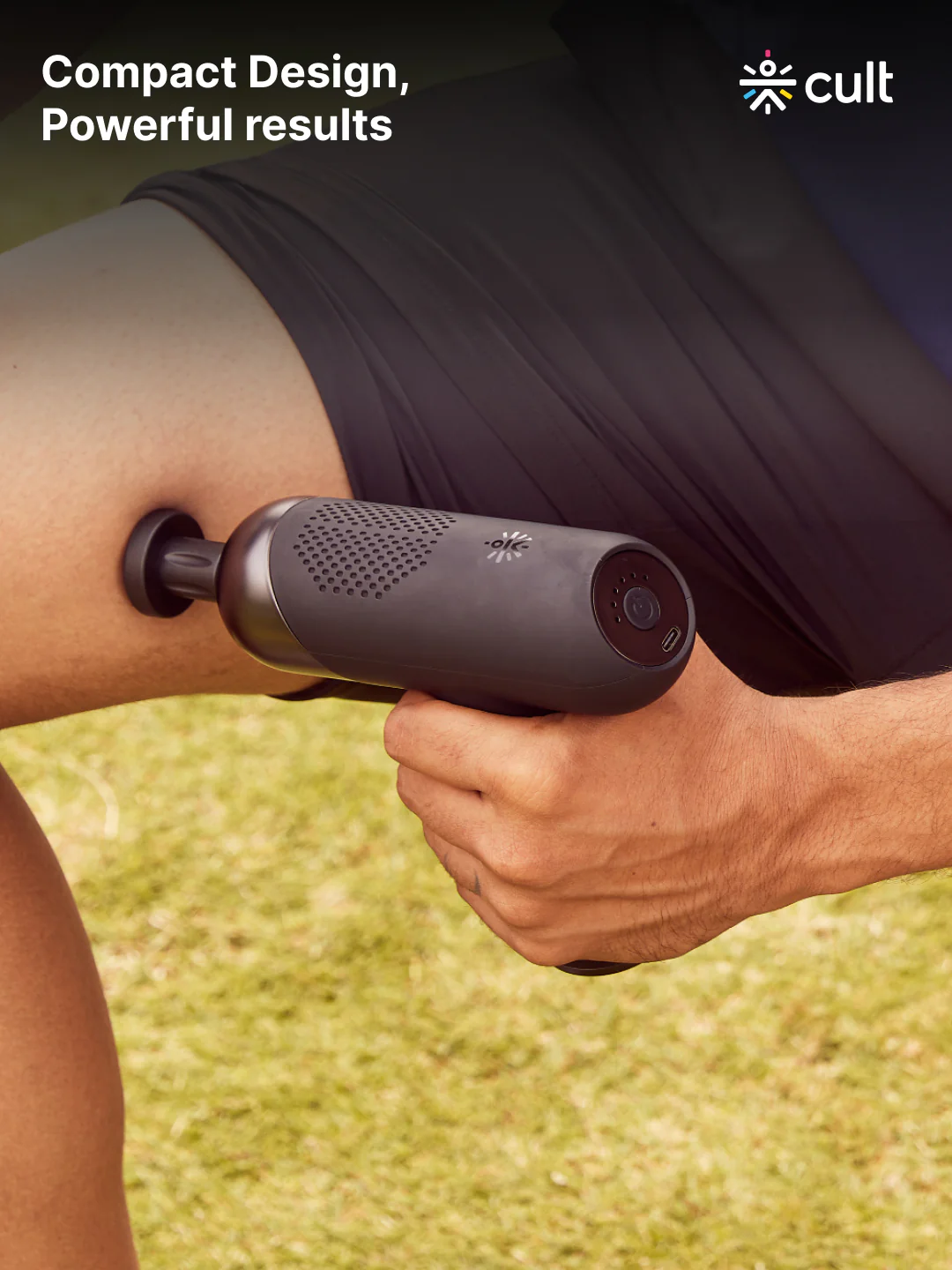 Cult Volt Plus, Full Body Professional Gun Massager, QuietMotion Tech, Deep Tissue Percussions, 4 hour long battery, 6 Speed levels, Silicone head, Carry Pouch. - Image 2