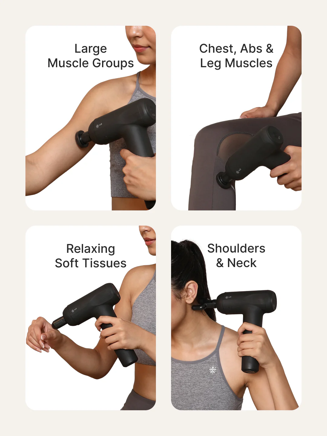 Cult Volt Neo Portable Massage Gun | Upto 4 hour long Battery, Silicone Head, Muscle Pain Relief - Image 3