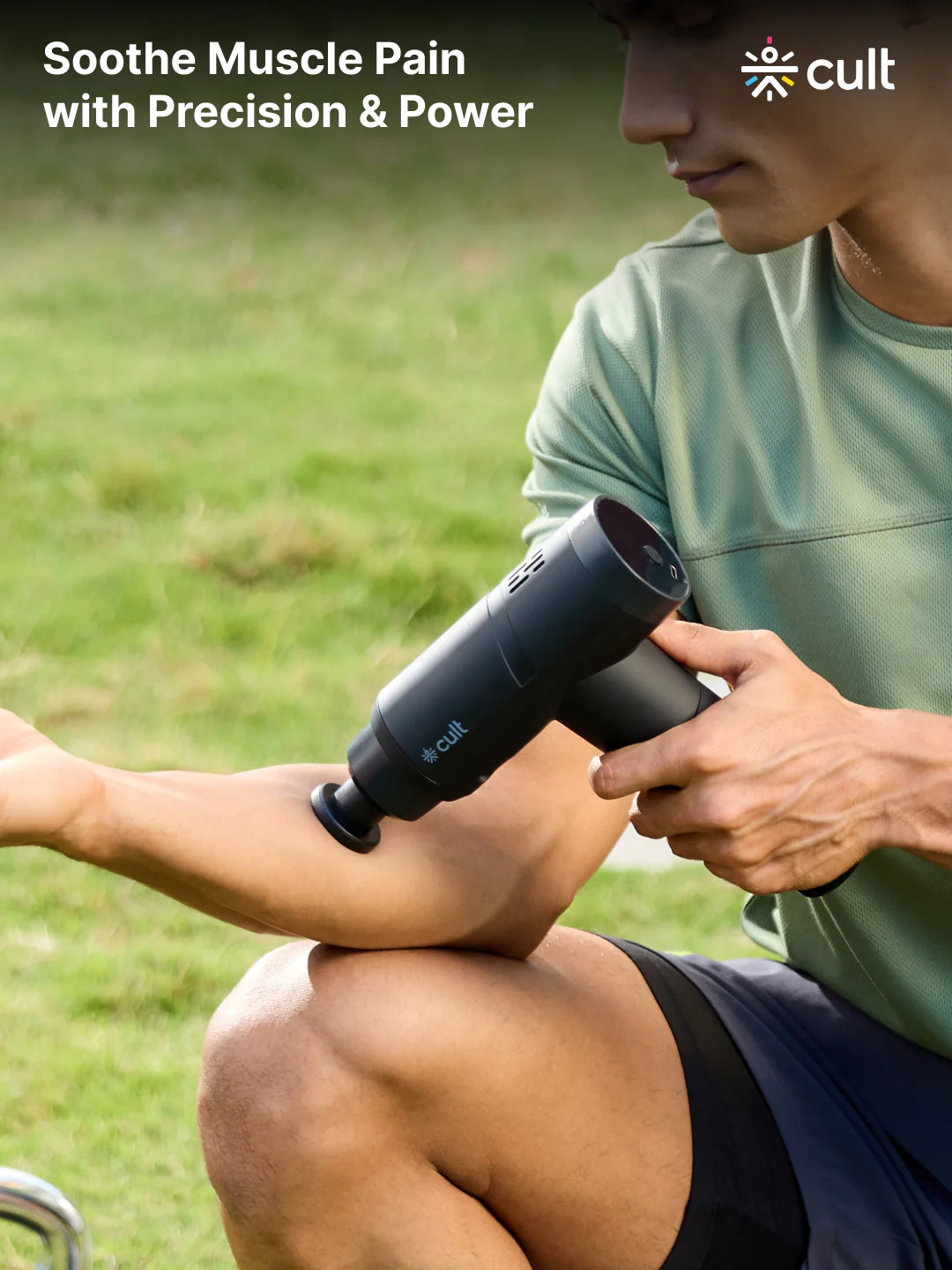 Cult Volt Pro, Full Body Professional Gun Massager, Upto 4.5 hour long battery, QuietMotion Tech, Deep Tissue Percussions, 4 Interchangeable heads, 6 Speed levels, Silicone head, Carry Pouch. - Image 2
