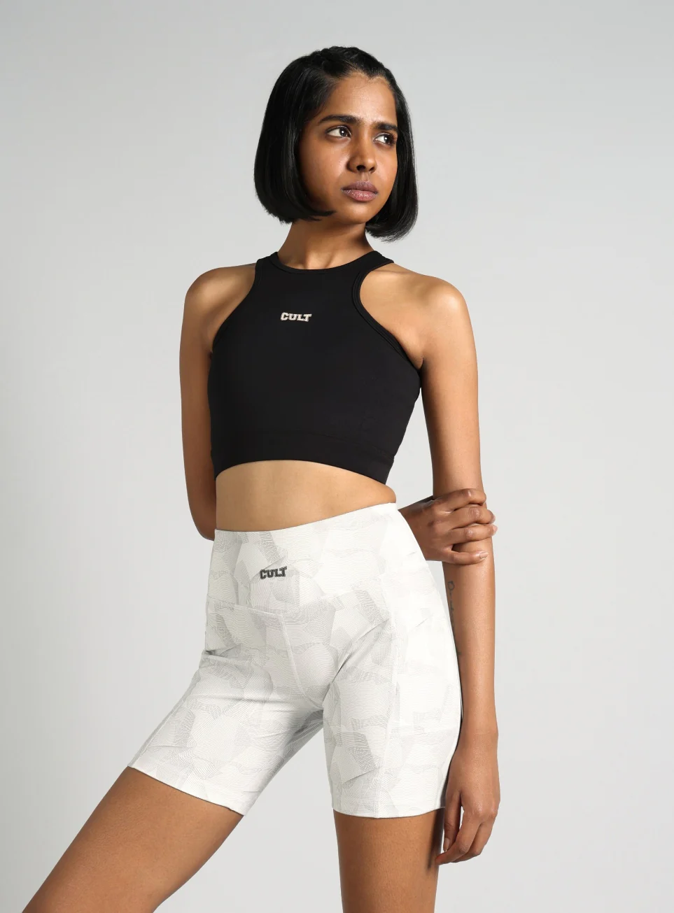 Women's Black Combat Pro Longline High Support Bra